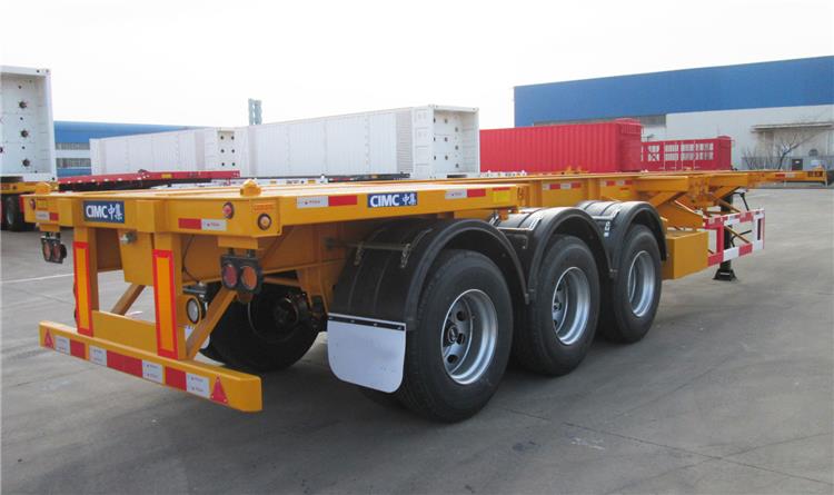 53 Feet Skeletal 2 Axle Q345B Terminal Trailer Chassis