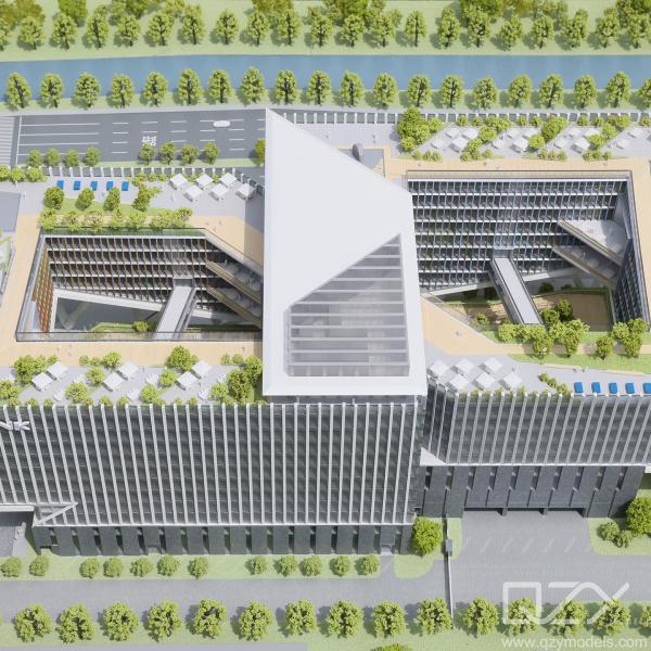 TP-Link Hangzhou Headquarters 1/300 Acrylic Model Designed for Sea Transportatio