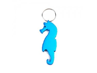 Marine Aluminum hippocampus Keychain Bottle Opener, anodized color Saxophone shape keychain bottle opener
