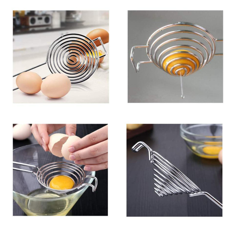 Stainless Steel Kitchen Gadget Tools Egg Separator Rustproof