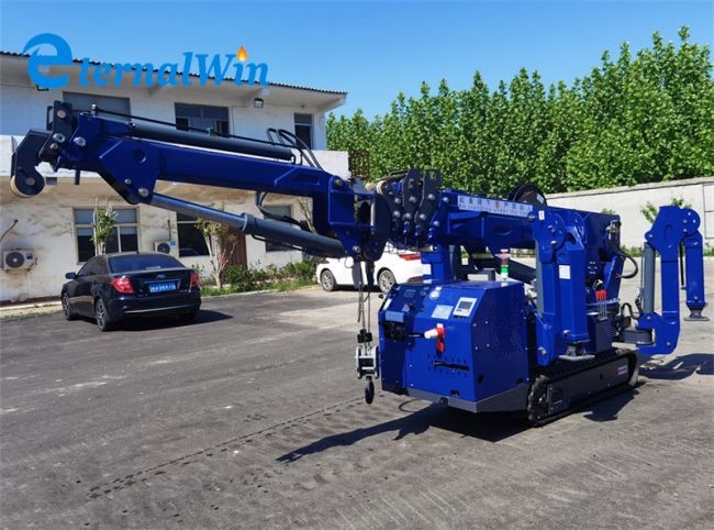 Euro 5 Diesel Engine Crawler Spider Crane 5ton Capacity For Construction