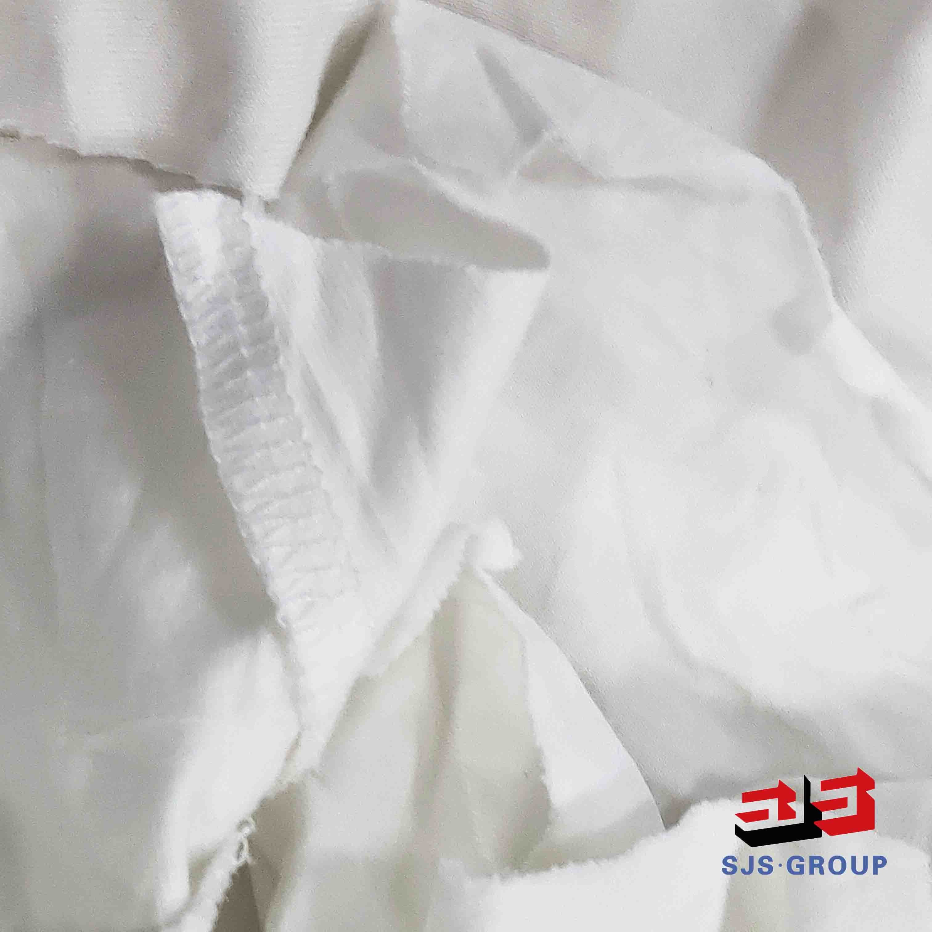 Factory Direct Sale Industrial Wiping White Cotton T-Shirt 20 KG Rags