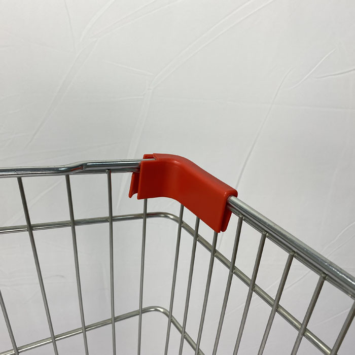 Warehouse Supermarket Zinc Metal Shopping Cart 210L European Style