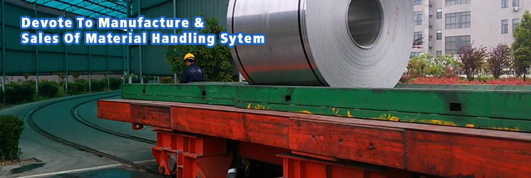 50 ton scissor hydraulic lifting coil rail transfer car for factory steel coils transportation