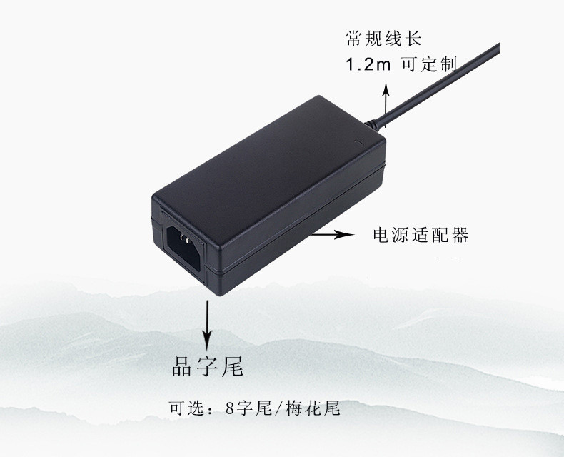 1A Universal AC Power Adapter , AC 220V CCTV Power Adapter 12V 2A