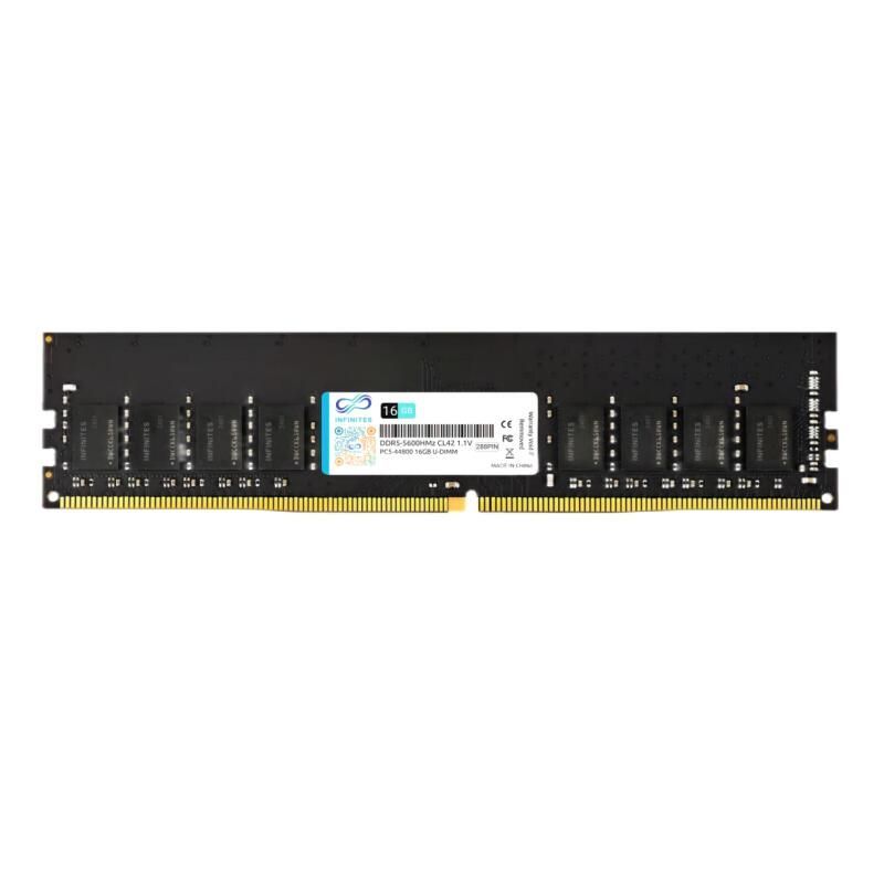 DDR5 288pin 32GB 5600MHz U-DIMM PC-44800 1.1V Non Ecc Gen 5 Memory Consumer Garde Memory Module Speed Booster Overclocking Memory Speed up to 5000MHz