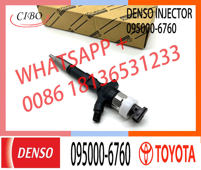 common rail injector 23670-30140 095000-6760 injector for TOYOTA 1KD-FTV, 2KD-FTV, D-4D, injector nozzle 23670-30140 095
