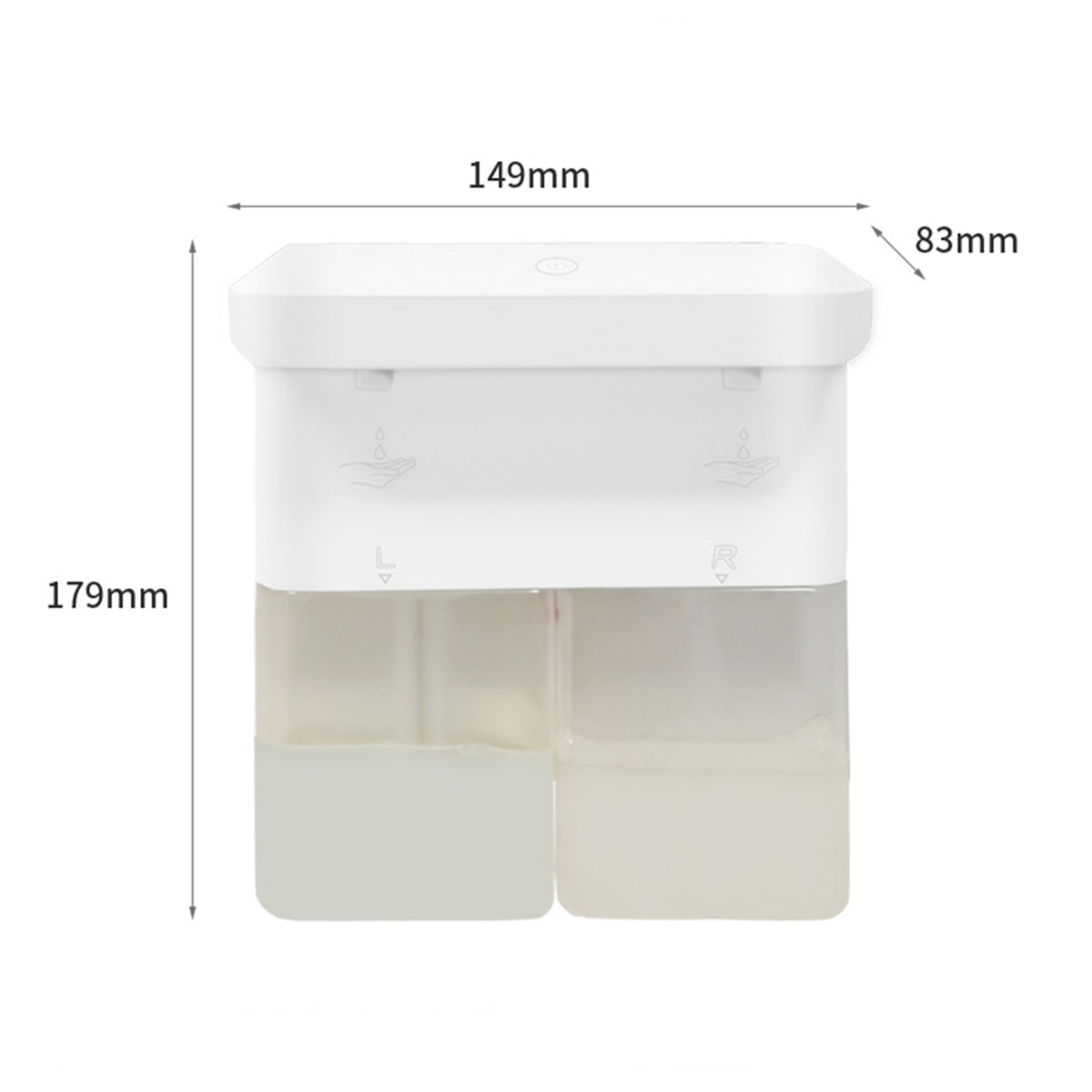 Wall Mounted Sensor Bottle Liquid Soap Dispenser For Hotel 600ML CE ROHS