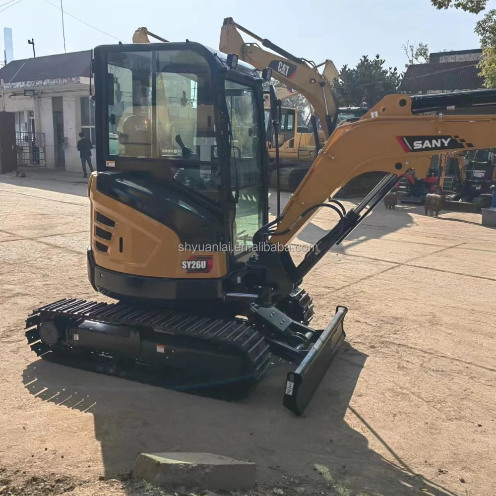 15.2KW Second Hand SANY26c Excavator with Original Hydraulic Valve in Good Condition