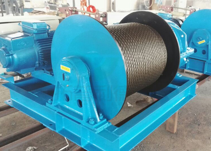 jk fast speed cargo handling cable pulling winch for pulling material and cargo