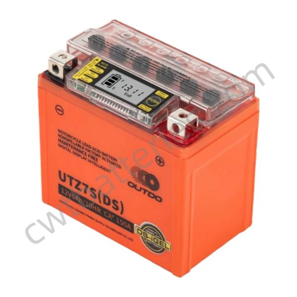 OUTDO UTZ7S(DS) Digital Display Intelligent Battery 12V 6AH Rechargeable