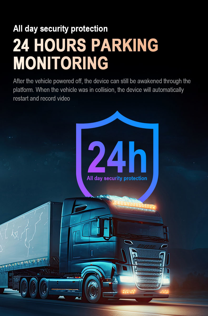 4G Face Recognition AI Dashcam ADAS DSM SOS GPS Advanced Driving Assistance System with H.264/H.265 Video Compression