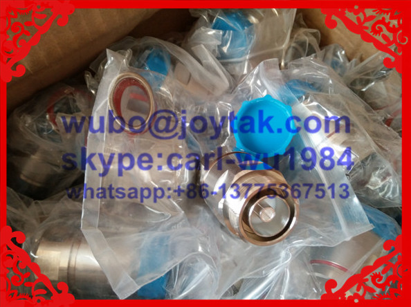 Factory made Premium quality DIN 7/16 connector male 1/2 feeder cable all brass PTFE dielectric for China Mobile