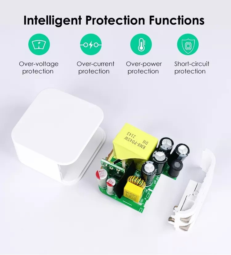 45W PPS 30W GaN USB C Wall Charger For IPhone 12 13 Pro Max MacBook Air