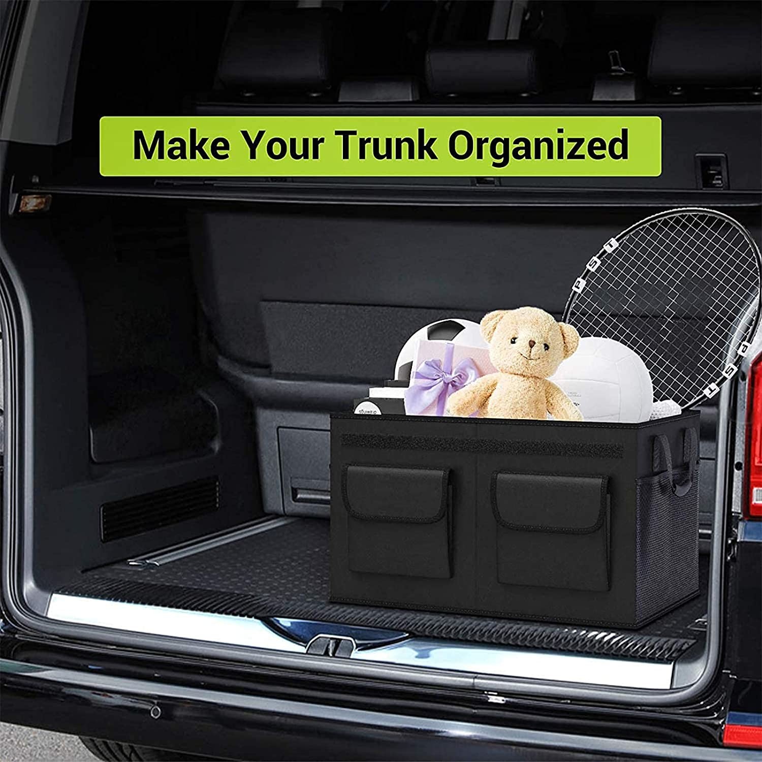 SUV Truck Car Backseat Storage Bag Cooler Foldable Large 21.7X15.7X11"