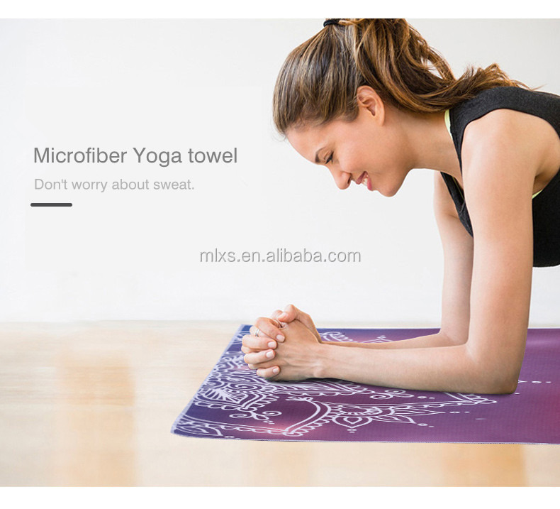 Luming YM-018  Yoga Mat  Luxury Sweat-Grip Mat Towel Combo  Eco-Friendly Natural Rubber  Best for Yoga, Pilates, Exercise