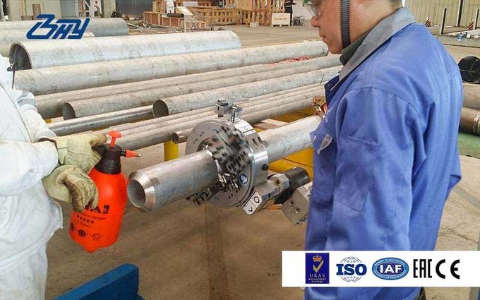 Split Frame Pneumatic Cutting Beveling Machine, Star Wheel System, Cold Cutting