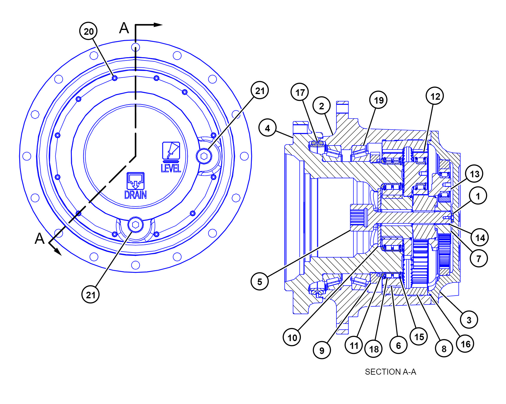 E336GC Excavator Gearbox E345GC Electric Motor Gear Reduction Box 536-7275