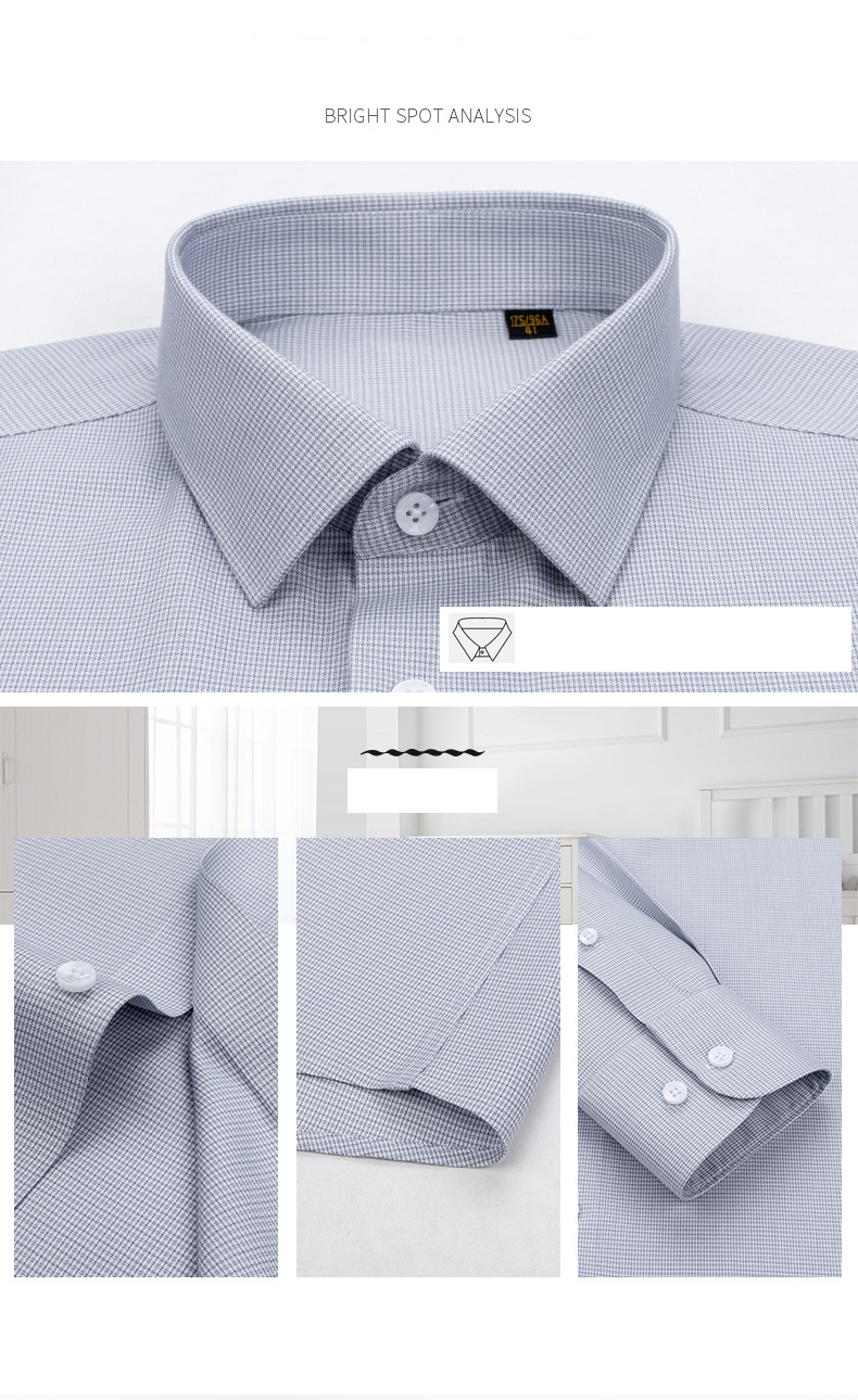 Knitted Weaving Method Men's Gothic Office Wear Rayon Polyester Dress Shirts Dress Pant Shirt
