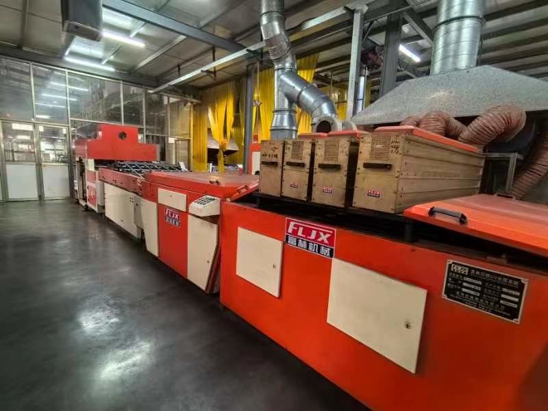 45 Inch Huayu Single Color Printing Machine With Fulin UV Oven And Automatic Stacker