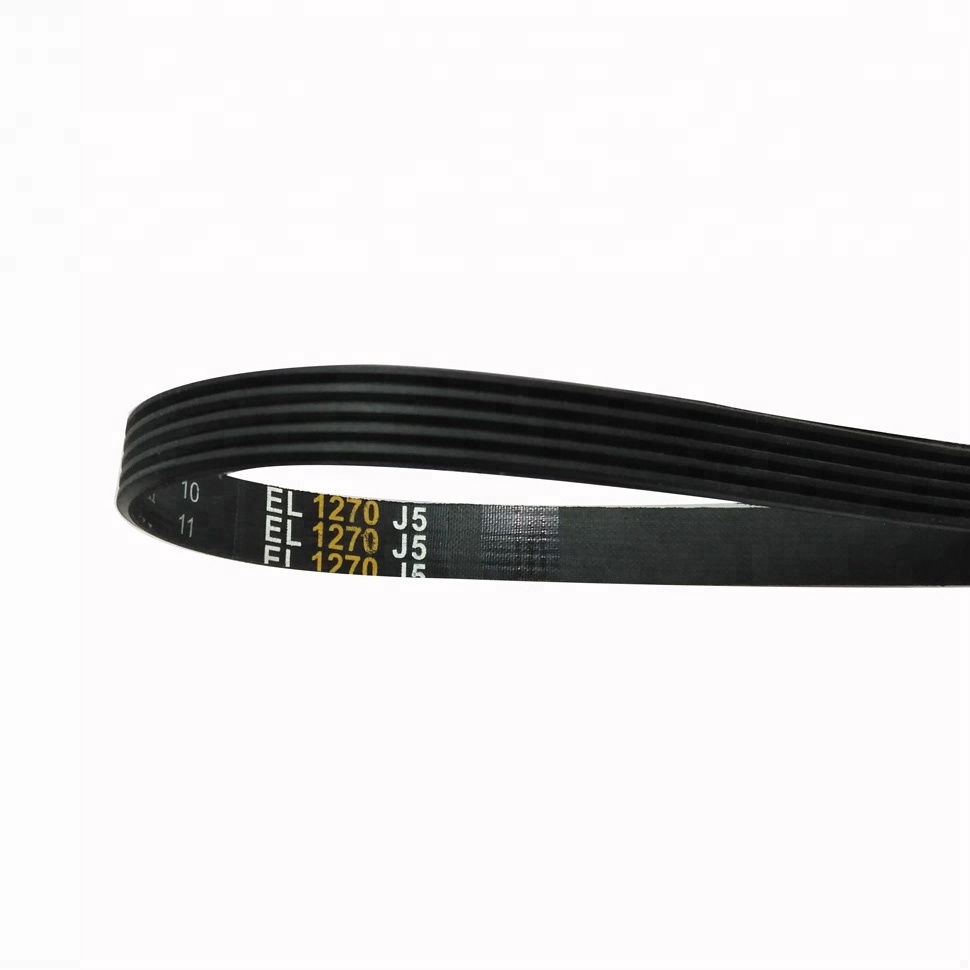 Ribbed 5PJ V Belt For Printer Customized Support ODM and Black Included