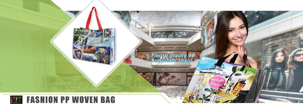 Eco friendly custom slogan laminated pp non woven bag with private logo, Home textile packaging non woven bag for bed sh