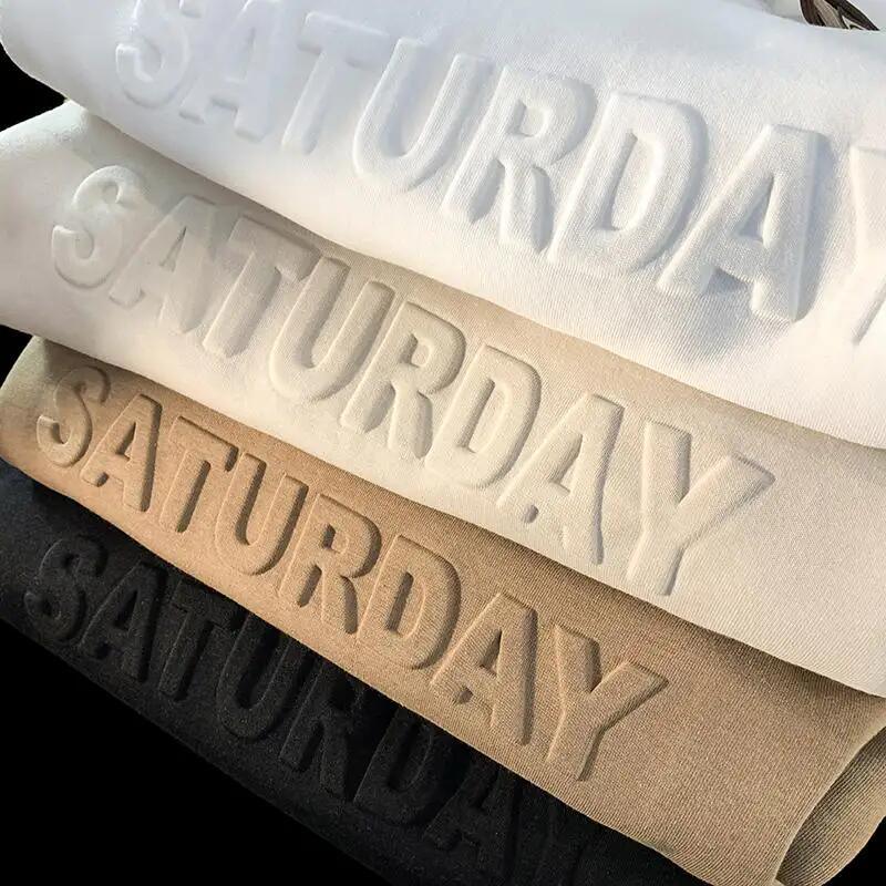 Custom Cotton Tracksuit High Quality Puff Printing Men Manufacturers Heavyweight Essentials Embossed Hoodie Sweatshirt