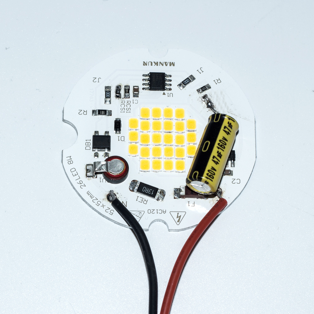 52x52mm AC120V Downlight AC LED Module With Smd2835 Aluminum PCBA