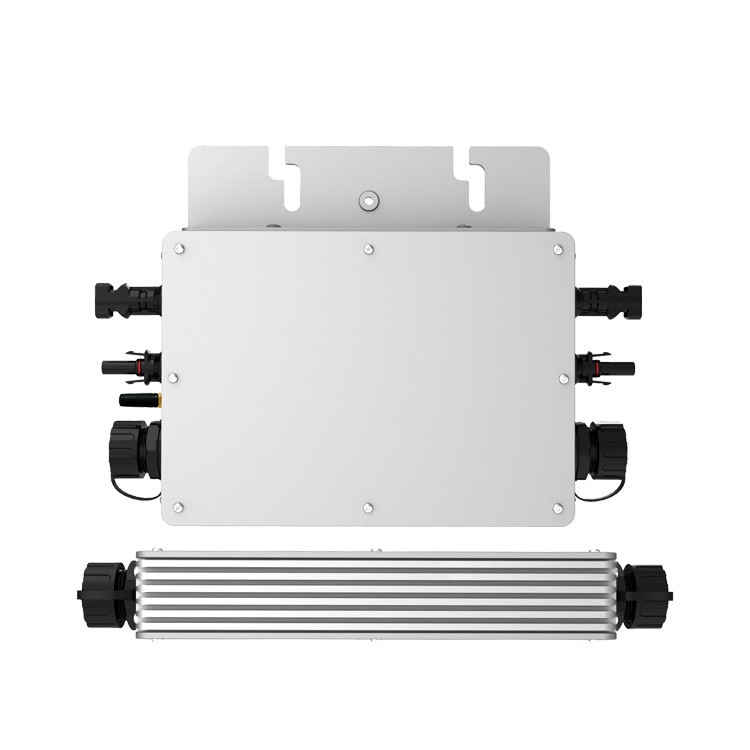 Silver WVC 600 Micro Inverter Aluminum Alloy IP65 Grid Connected Inverter