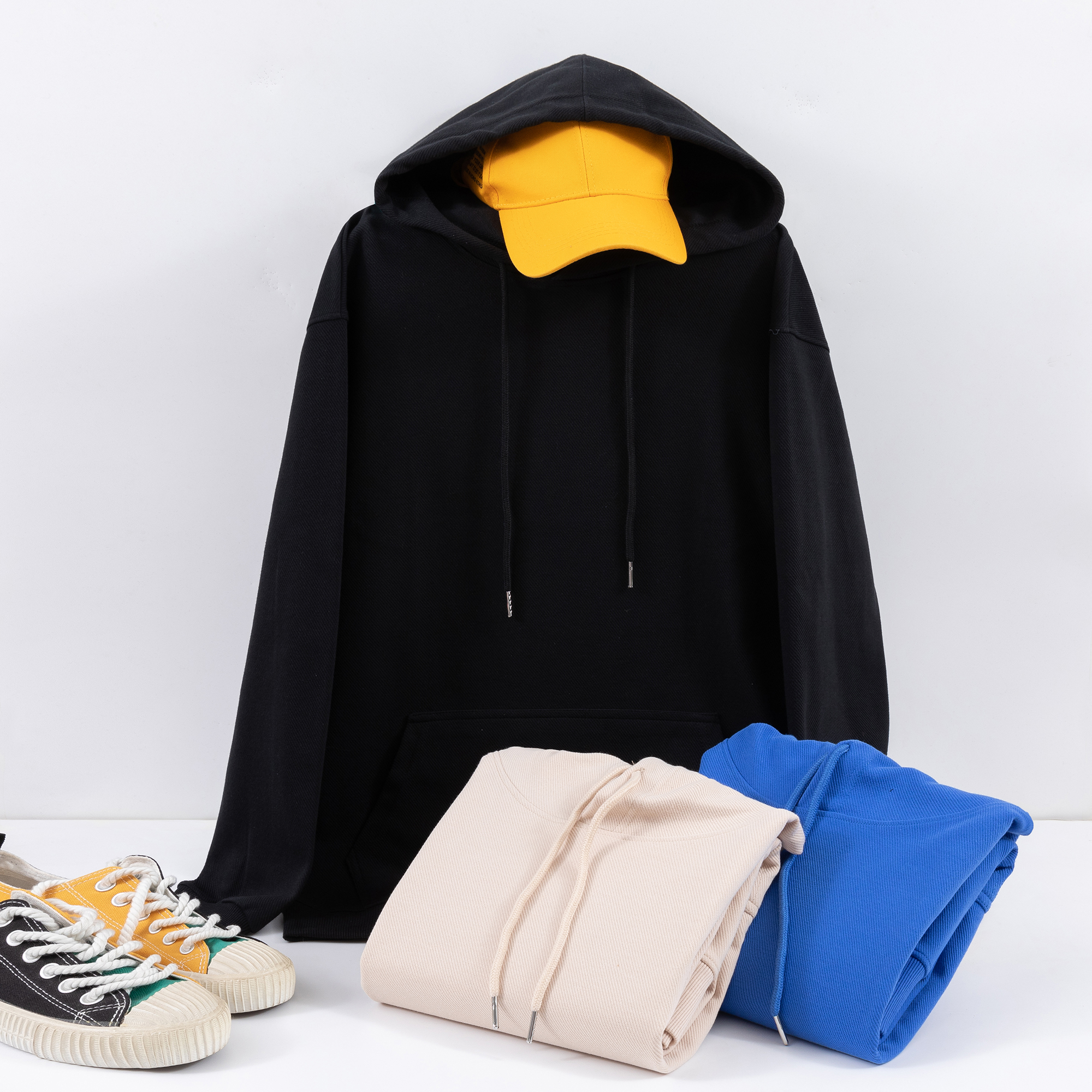FODARLLOY Fashion Colors Hoodie OEM Streetwear Essentials Oversize Unisex Pull Coat Men's Hoodies Pullover Red