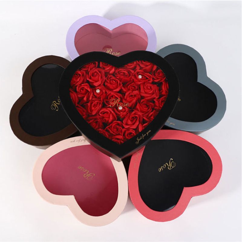 China Wholesale Heart Shaped Paper Packaging Box, Custom Logo Printing Flower Box for Festival, Free Samples Available Paper Gift Box