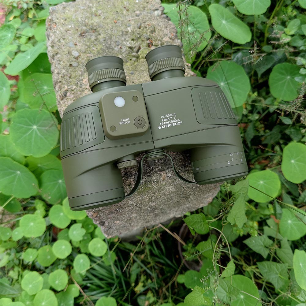 Floating Compass Military Rangefinder ED Binoculars Bak4 Waterproof 7x50 10x50