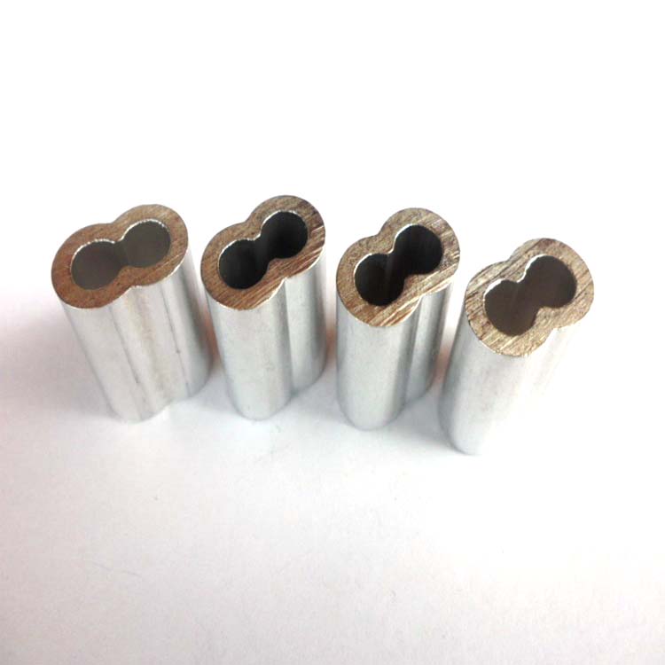 Hourglass Sleeve 8 Character Aluminum Sleeve for Self-Color Surface Cable Ferrule