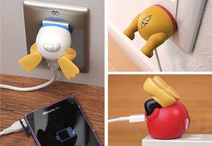 Cute USB Wall Charger Mobile Phone USB Figurine Charger Portable Single Charger