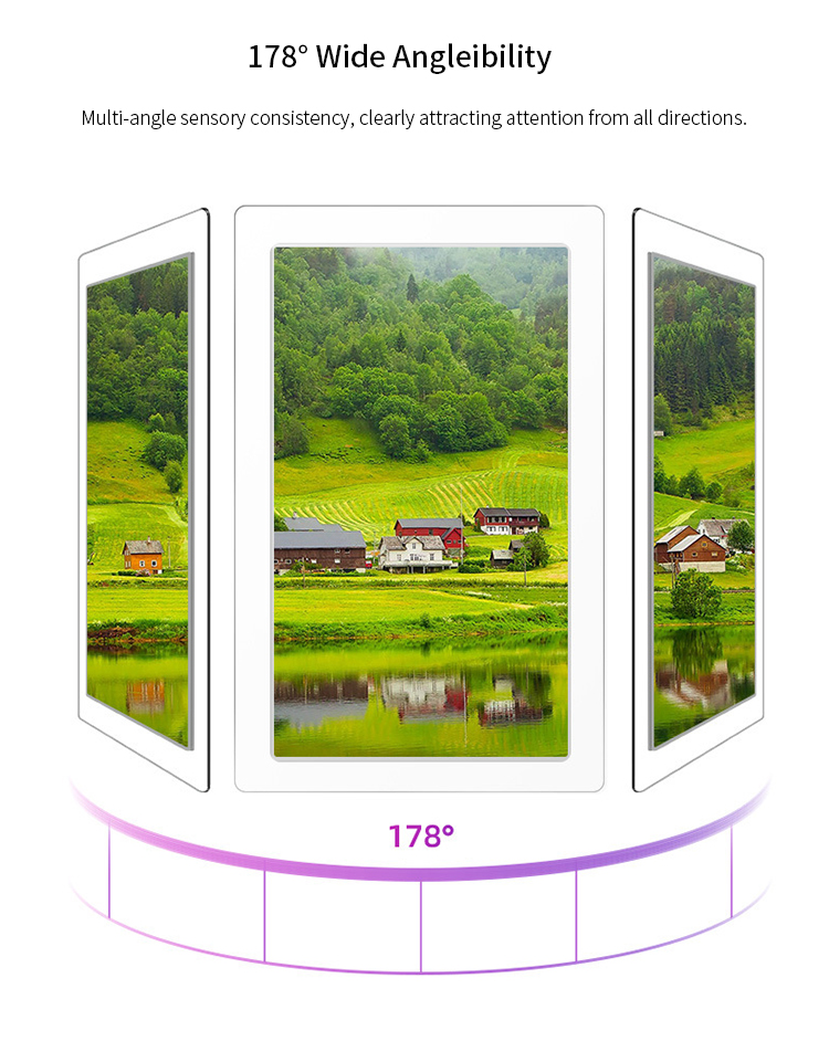 VETO Ultra Thin Hanging Double-sided Digital Signage 45 43 55 49 Inch High Brightness LCD Advertising Screen