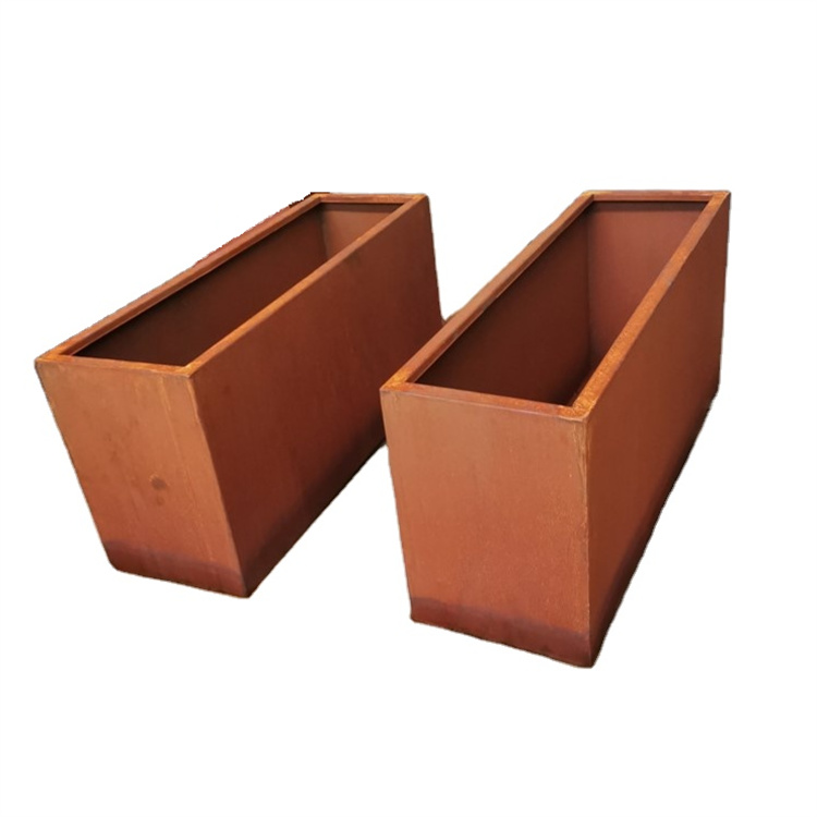 Vertical type plant metal flower pots for outdoors garden