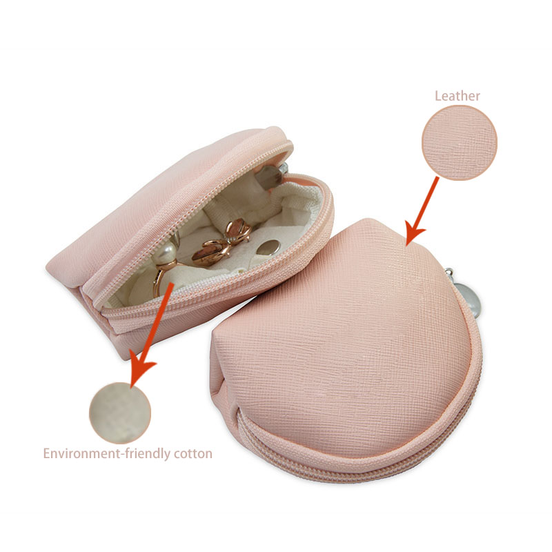Female Christmas Gift Leather Jewelry Bag Portable Ready Stock Small Size