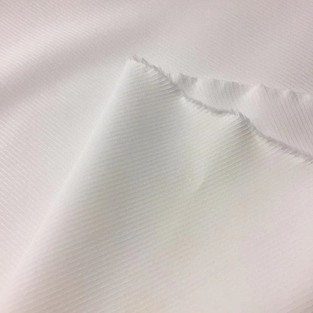 75D 40D Polyester Spandex 4-Way Cavalry Twill Georgette Fabric For Women Dress Clothing