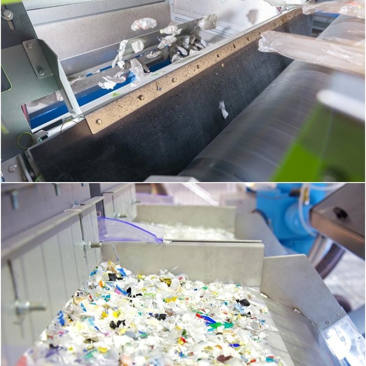 5kw Plastic Color Sorter Machine Linear CCD true color sorting tech