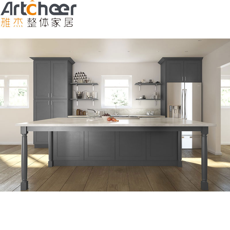 Modern Design Oak Cabinet for Stylish Solid Wood Kitchen Organization