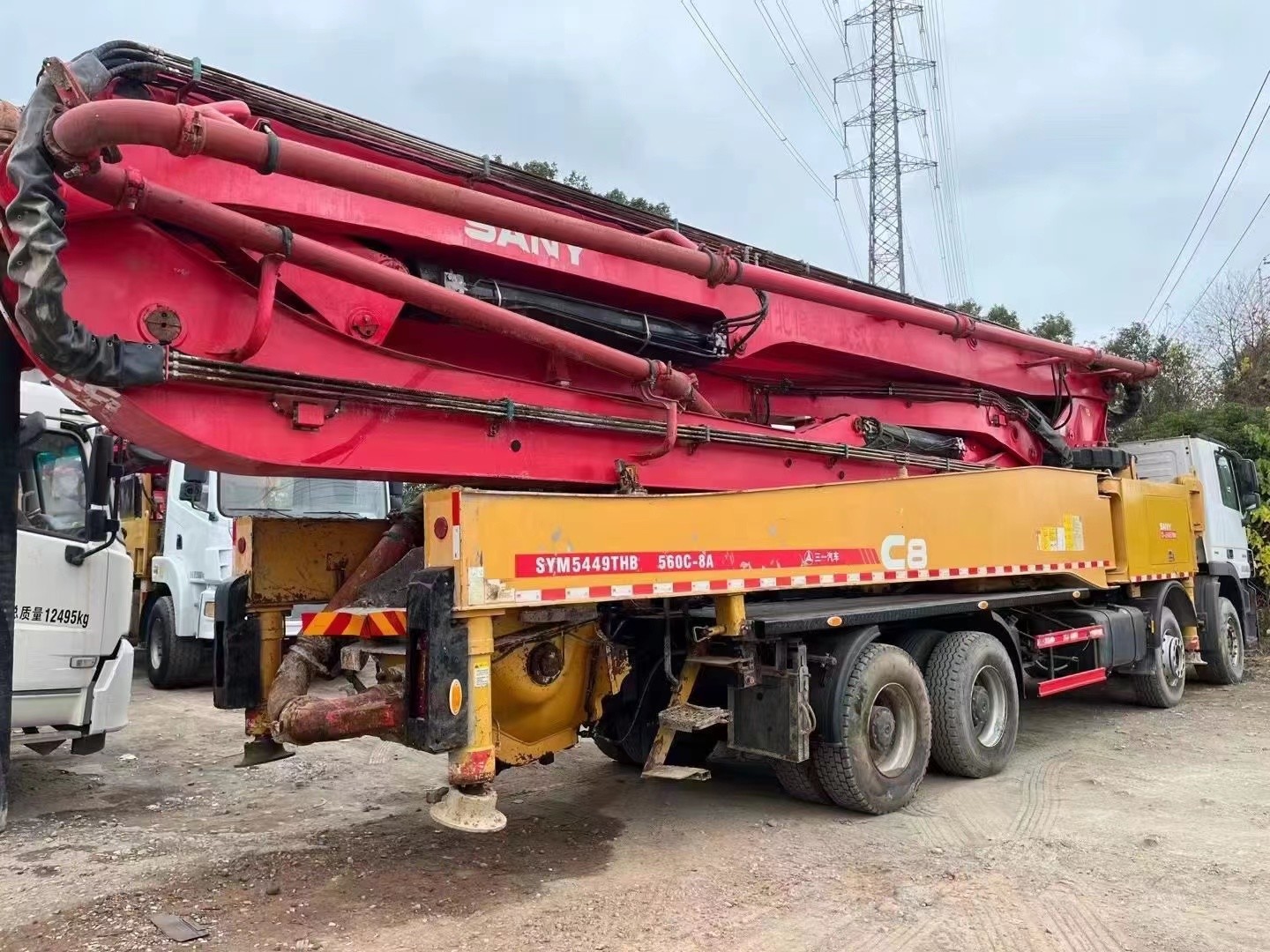 Telescopic Sany Truck Mounted Concrete Pump With BENZ Chassis 2018