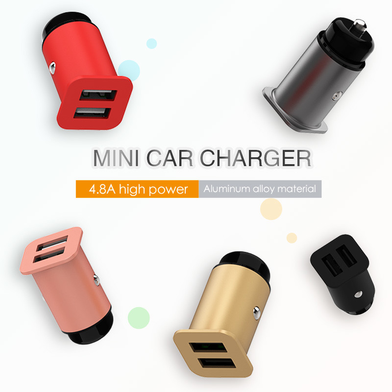 4.8A Dual USB CAR CHARGER Universal Compatible HOCO USB CAR CHARGER for all electronics