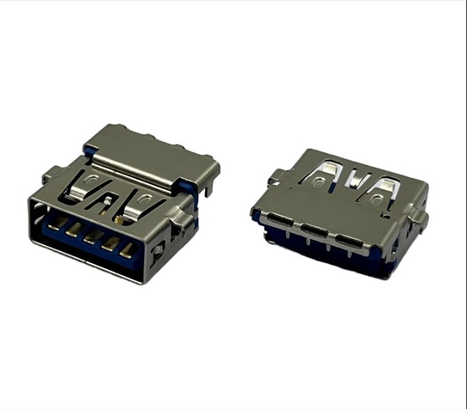 9 Contacts High Speed USB Extension Connector Socket Female For Through Hole Applications