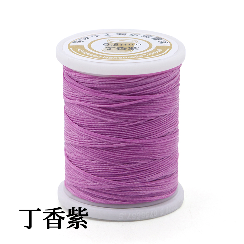 Purse Leather Sewing Waxed Thread-Practical Long Stitching Thread For Leather Craft DIY 0.8mm wax thread