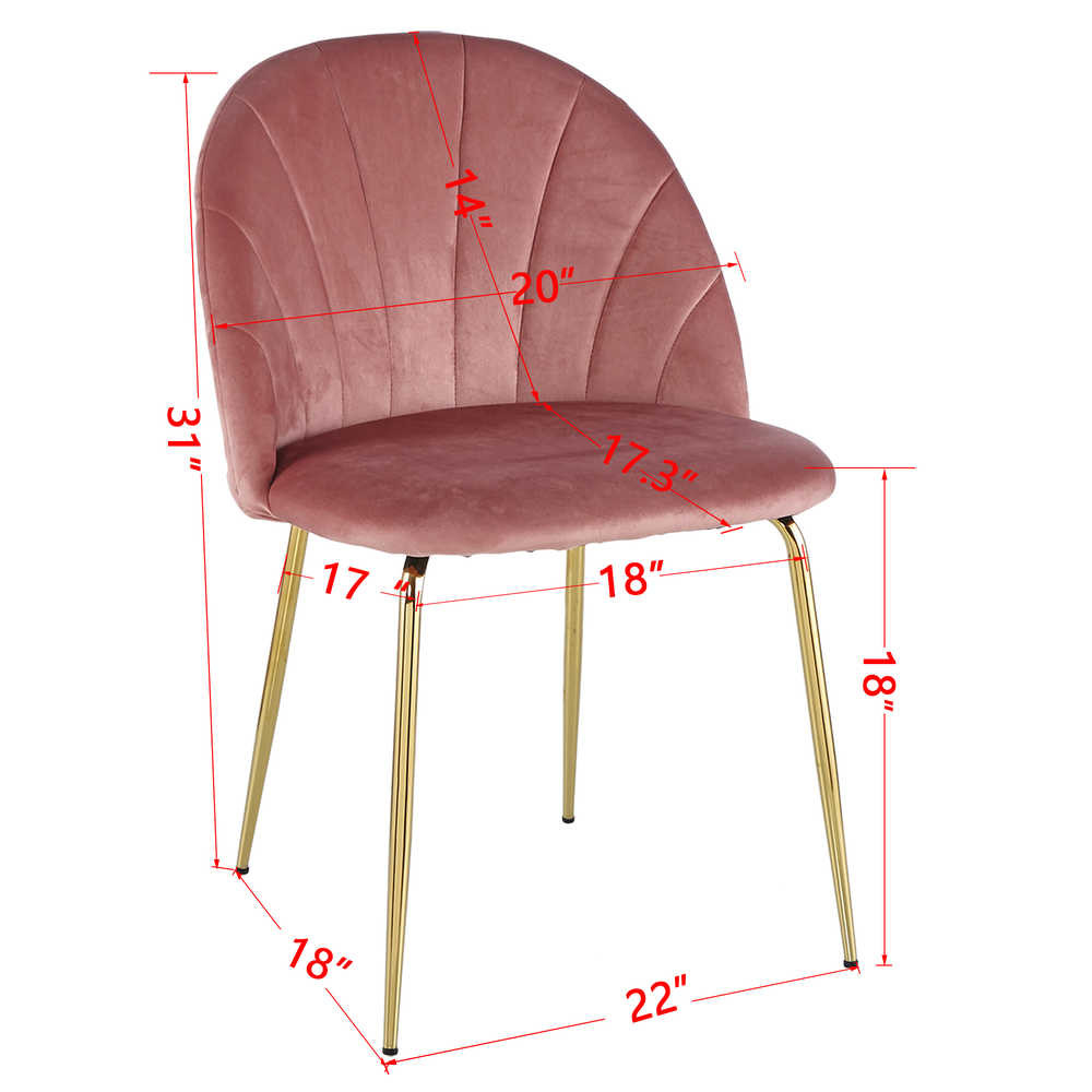 220lbs Capacity 2pc Pink Dining Chair Sets Radioactive Pattern Easy To Assemble