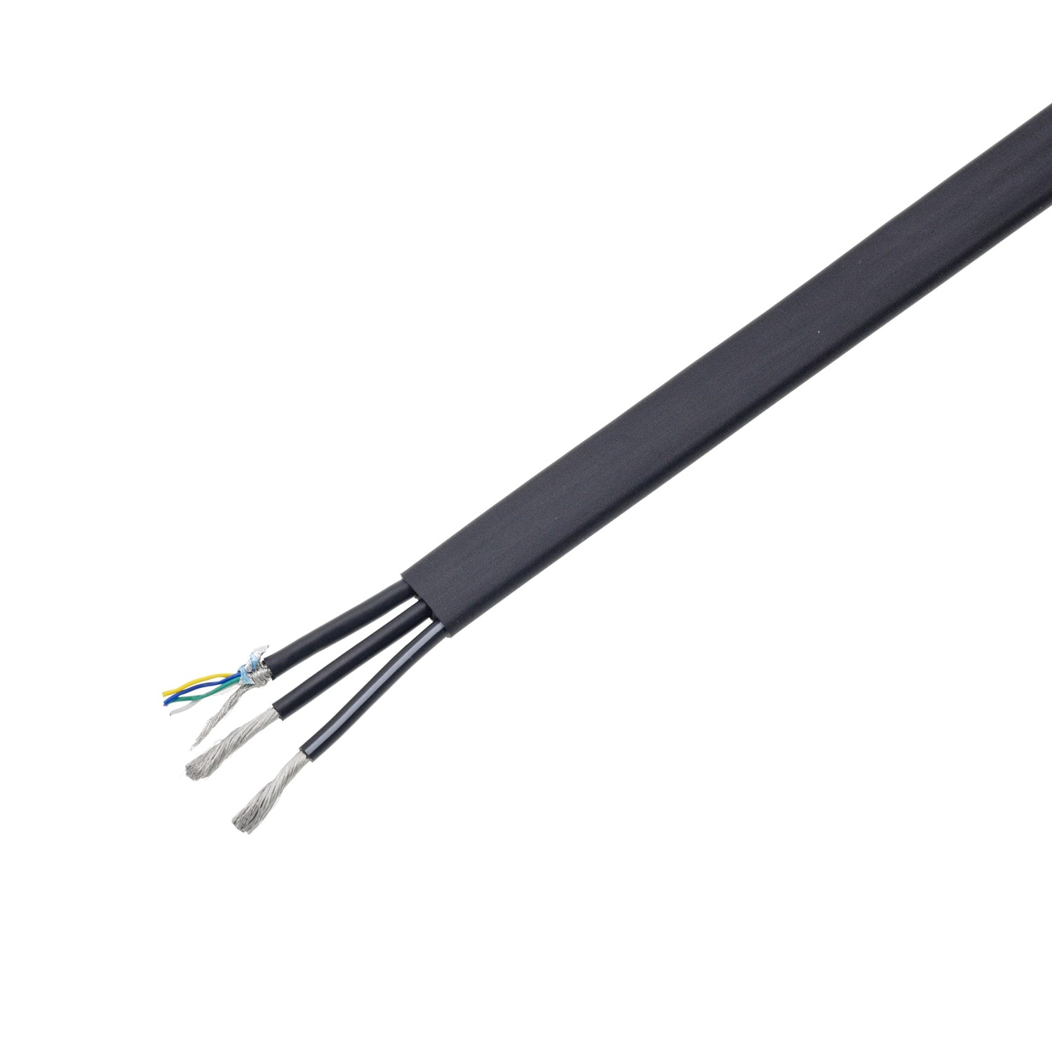 Voltage 2mm Copper Stranded Conductor Wire Cable With TPU / TPE Jacket
