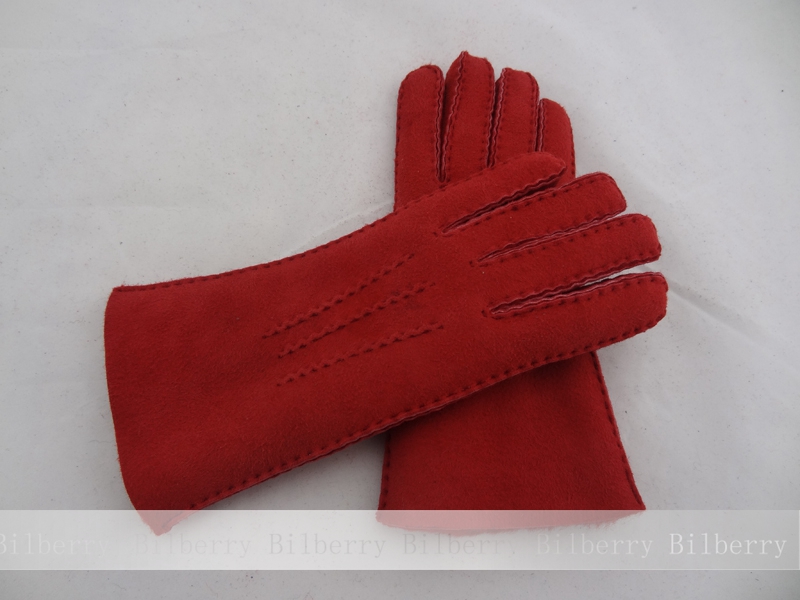 real sheepskin gloves handmade nice leather popular lady gloves