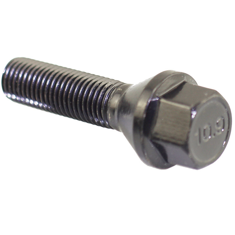 RCTuning Grade 10.9 Extended Black Wheel Bolts Studs M12x1.5 For BMW E Chassis