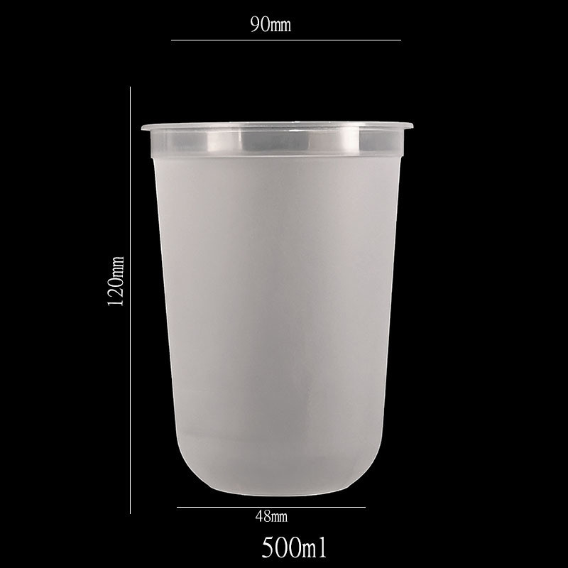 Clear Disposable Printed Plastic Cups Plastic Coffee Cups For Tea Juice