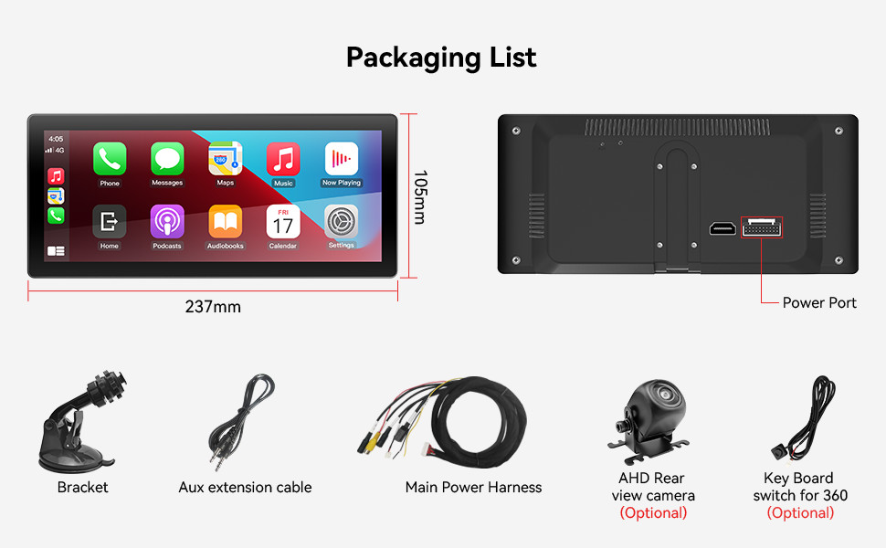 Linux Wireless Carplay And Android Auto 8.8 Inch Touch Screen Function Fit For All Cars